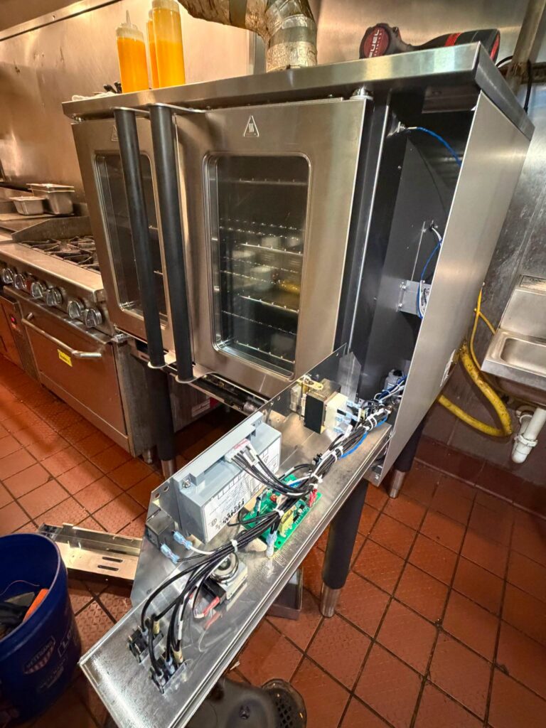 Commercial cooking equipment serviced