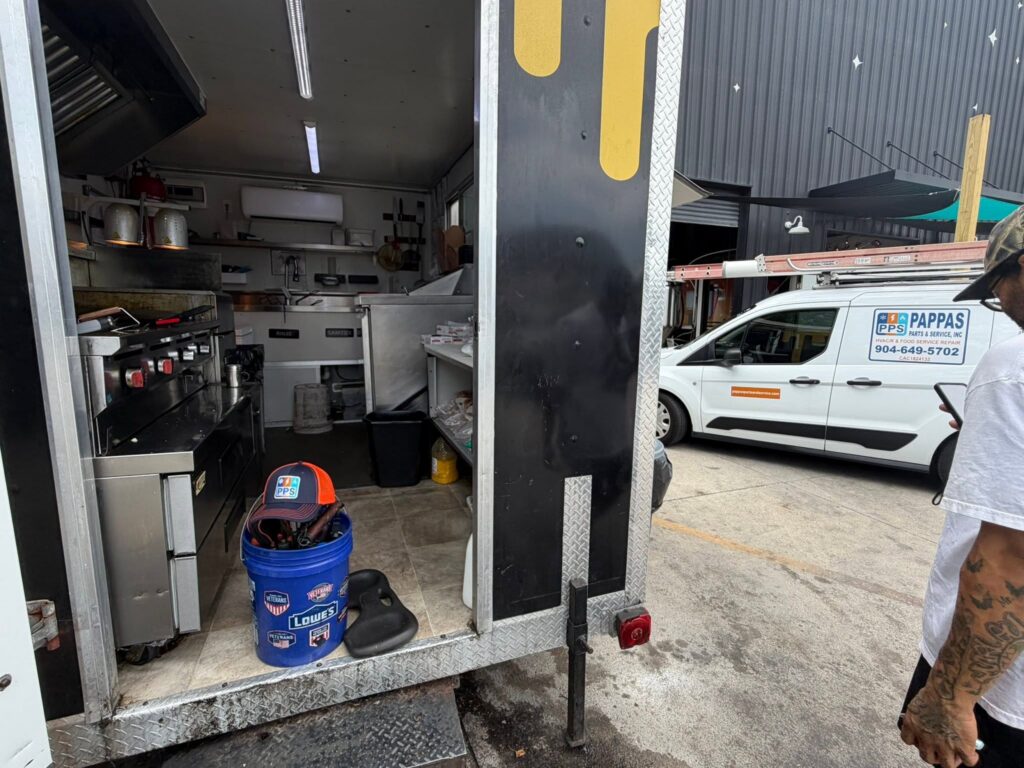 Pappas technician performing commercial HVAC maintenance and service