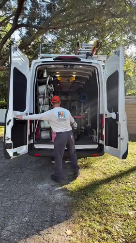 A fully stocked service truck helps us finish repairs on the first visit.